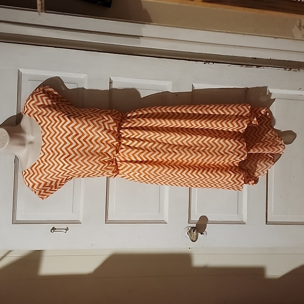 Love Luscious Chevron Strpe High Low Dress Juniors XL